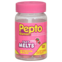 Pepto Bismol 5 Symptom Relief, Fresh Berry, Fast Melts, Tablets