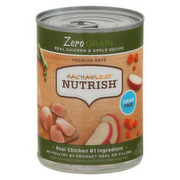 Rachael Ray Nutrish Dog Food, Zero Grain, Real Chicken & Apple Recipe, Premium Pate - 13 Ounce 