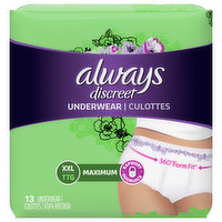 Always Underwear, Maximum, XXL - 13 Each 