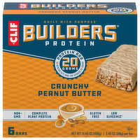 Clif Protein Bar, Crunchy Peanut Butter - 6 Each 