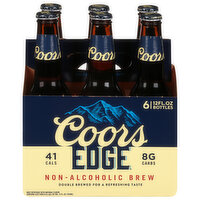 Coors Edge Beer, Non-Alcoholic Brew - 6 Each