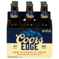 Coors Edge Beer, Non-Alcoholic Brew - 6 Each 