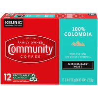 Community Coffee Community Coffee 100% Colombia Medium Roast Single Serve Cups, 12 ct box - 12 Each 