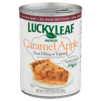 Lucky Leaf Fruit Filling or Topping, Premium, Caramel Apple - 21 Ounce 