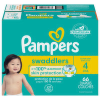 Pampers Diapers, 4 (22-37 lb), Active Baby - 66 Each 