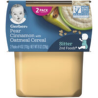 Gerber Pear Cinnamon with Oatmeal Baby Food - 8 Ounce 