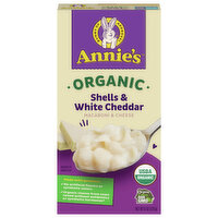 Annie's Macaroni & Cheese, Organic, Shells & White Cheddar - 6 Ounce 