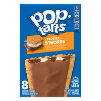 Pop-Tarts Toaster Pastries, S'mores, Frosted, 8 Pack - 8 Each 