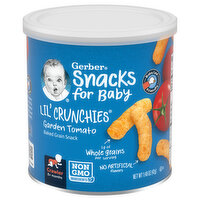 Gerber Baked Grain Snack, Lil' Crunchies, Garden Tomato, 8+ Months - 1.48 Ounce