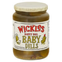 Wickles Pickles, Dirty Dill, Baby Dills - 24 Fluid ounce 