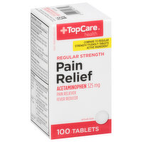 TopCare Pain Relief, Regular Strength, 325 mg, Tablets - 100 Each 