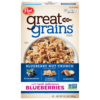 Great Grains Cereal, Blueberry Nut Crunch - 13.5 Ounce 