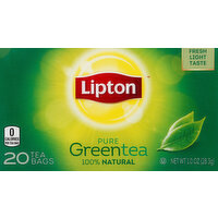 Lipton Green Tea, Pure, Bags - 20 Each 