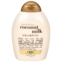 Ogx Shampoo, Nourishing + Coconut Milk - 13 Fluid ounce 