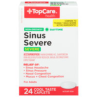 TopCare Sinus Severe, Daytime, Caplets - 24 Each 