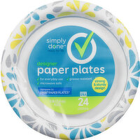 Simply Done Paper Plates, Designer, 10 Inch