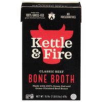 Kettle & Fire Bone Broth, Classic Beef - 16.9 Ounce 