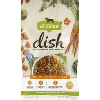 Rachael Ray Nutrish Food for Dogs, Super Premium, Chicken & Brown Rice Recipe with Veggies & Fruit - 3.75 Pound 