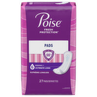 Poise Fresh Protection Very Light Long Daily Liners, 44 count - Fairway