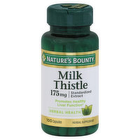 Nature's Bounty Milk Thistle, 175 mg, Capsules - 100 Each 