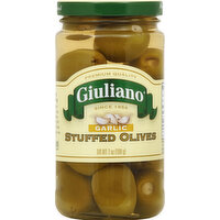 Giuliano Stuffed Olives, Garlic - 7 Ounce 