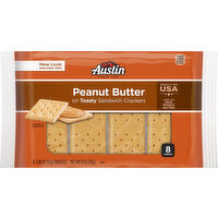 Austin Toasty Sandwich Crackers, Peanut Butter, 8 Pack