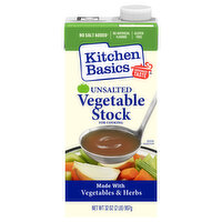 Kitchen Basics Vegetable Stock, Unsalted - 32 Ounce 