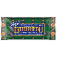 Amy's Amy's Frozen Bean & Rice Burrito, Vegan, Non-Dairy, 6 oz. - 6 Ounce 