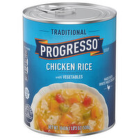 Progresso Soup, Chicken Rice with Vegetables, Traditional - 19 Ounce 