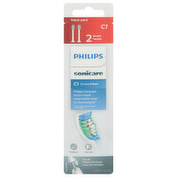 Philips Brush Heads, C1, SimplyClean, Medium, Value Pack - 2 Each 