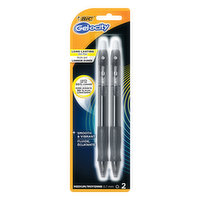 BiC Gel Pen, Long Lasting, Medium, 0.7 mm - 2 Each 