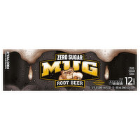 Mug Soda, Root Beer, Zero Sugar - 12 Each 