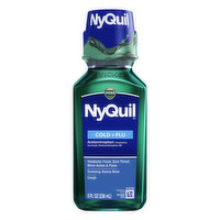 NYQuil Nighttime Relief, Cold & Flu - 8 Ounce 