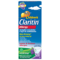 Claritin Allergy, 5 mg, Indoor & Outdoor, Non-Drowsy, Grape Taste - 4 Fluid ounce 