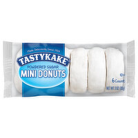 Tastykake Donuts, Powdered Sugar, Mini - 6 Each 