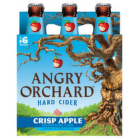 Angry Orchard Hard Cider, Crisp Apple, 6 Pack