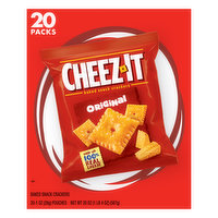 Cheez-It Snack Crackers, Original, Baked, 20 Pack - 20 Each 