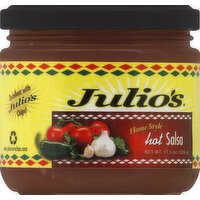 Julios Salsa, Home Style, Hot - 11.5 Ounce 