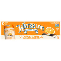 Waterloo Sparkling Water, Orange Vanilla - 12 Each 