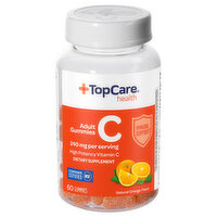 TopCare Vitamin C, High Potency, 240 mg, Adult Gummies, Natural Orange Flavor - 60 Each 