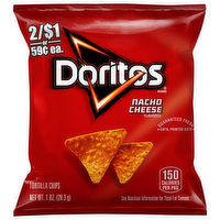 Doritos Tortilla Chips, Nacho Cheese Flavored - 1 Ounce