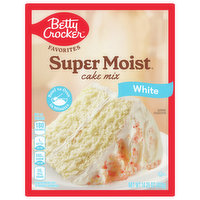 Betty Crocker Cake Mix, White, Super Moist - 14.25 Ounce 
