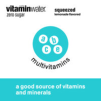 vitaminwater Nutrient Enhanced Water Beverage, Zero Sugar, Lemonade Flavored