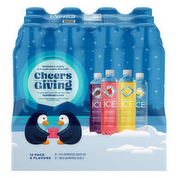 Sparkling Ice Sparkling Water, Flavored, 4 Flavors, 12 Pack - 12 Each 