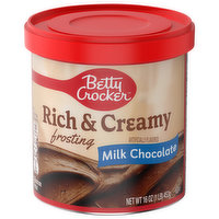 Betty Crocker Frosting, Milk Chocolate, Rich & Creamy
