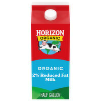 Horizon Organic Milk, Organic, 2% Reduced Fat - 0.5 Gallon 