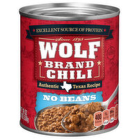 Wolf Brand Chili, No Beans - 19 Ounce 