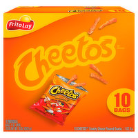 Cheetos Cheese Flavored Snacks, Crunchy, 10 Bags - 10 Each 