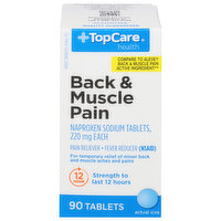 TopCare Back & Muscle Pain, 220 mg, Tablets