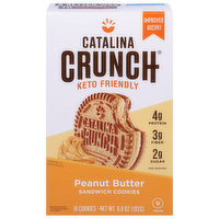 Catalina Crunch Sandwich Cookies, Keto Friendly, Peanut Butter - 16 Each 